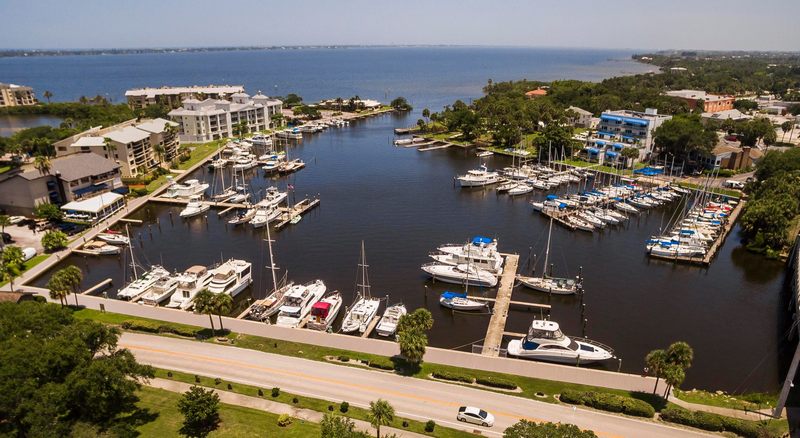 Drone View of Harbor